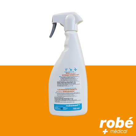 Spray détergent désinfectant sans alcool - dispositifs médicaux et toutes surfaces - Robemed DM