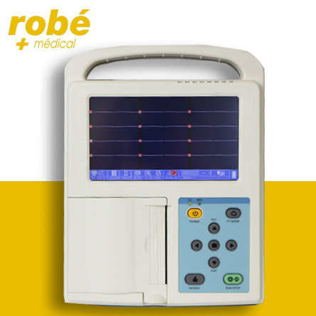 ECG 3 pistes avec interprétation, écran couleur 7 - Avec écran tactile - ZeniXx
