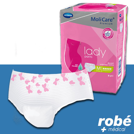 Culottes absorbantes MoliCare® Premium lady - Paquet de 7, 8 - Hartmann