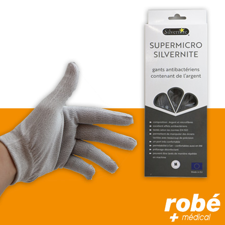 Gants antibactériens lavables - Fabrication Européenne