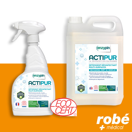 Spray détergent désinfectant multi-surfaces - sans Cov - Actipur PAE - 750ml