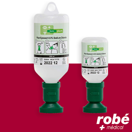 Solution ophtalmique stérile - Lave-il Plum (0.9% chlorure de sodium) - Flacon de 200ml et 500ml