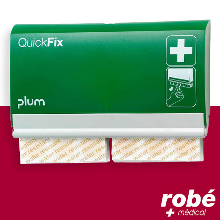 Distributeur de pansements imperméables mural - QuickFix Plum