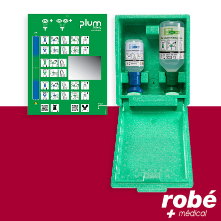 Coffret de lavage oculaire combinée pH Neutral et Lave-oeil - Plum