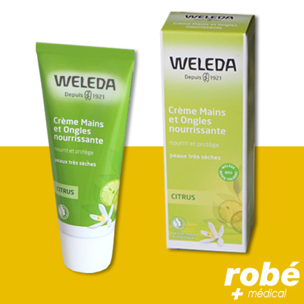 Crème nutritive Mains et Ongles au Citrus - Weleda - Tube de 50ml
