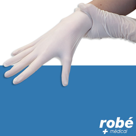 Gants d'examen latex stériles non poudrés - Boîte de 50 paires