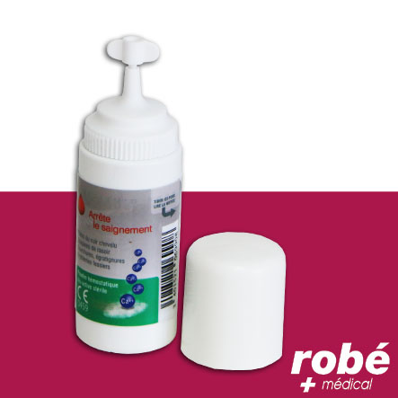 Poudre hémostatique - Bio-active stérile - Coalgan - Flacon de 8g