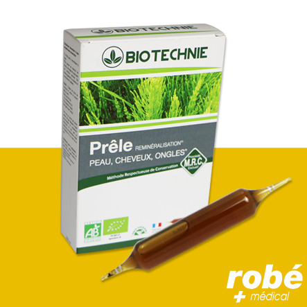 Ampoules à boire Bio Prêle - Biotechnie - Boite de 20