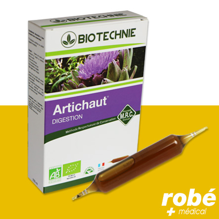 Ampoules à boire Bio Artichaut - Biotechnie - Boite de 20