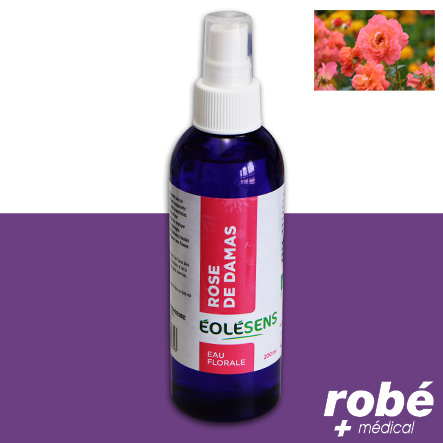 Eau florale de Rose de Damas bio, éolésens - Spray de 200ml