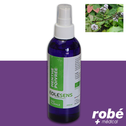 Eau florale de menthe poivrée bio - Eolésens - Spray de 200ml