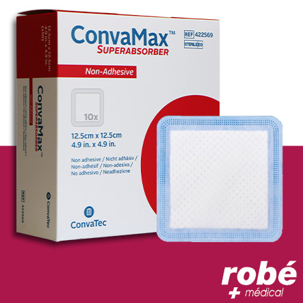 Pansement hydrocellulaire non adhésif - Convamax - Boîte de 10 - Convatec