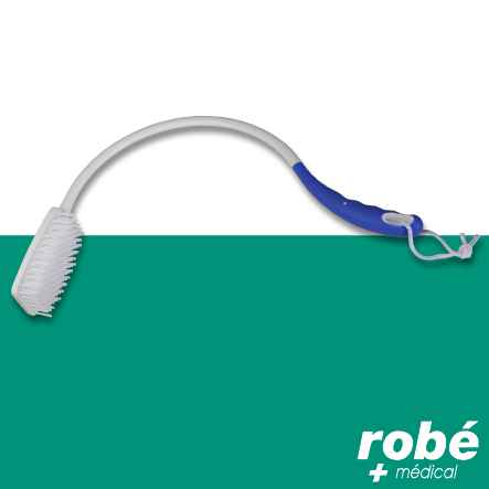 Brosse pour le dos manche courbé extra long 74cm - Robemed