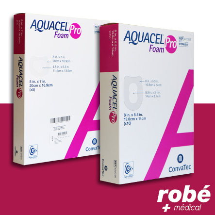 Pansement hydrocellulaire adhésif Aquacel Foam Pro - Convatec - Boite de 5 ou de 10