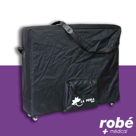 Housse de transport avec roulettes pour table de massage L 95 x l 70 x H 20 cm (pliée)