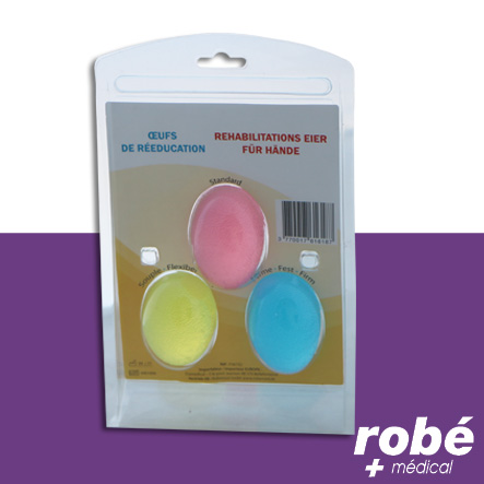 ufs de rééducation de main Robemed - Lot de 3