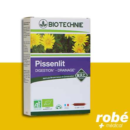 Ampoule à boire bio Pissenlit - Biotechnie - Boite de 20