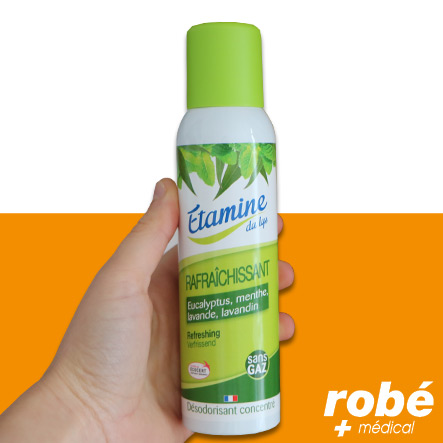 Spray désodorisant et rafraîchissant concentré aux huiles essentielles d'origine naturelle - 125ml
