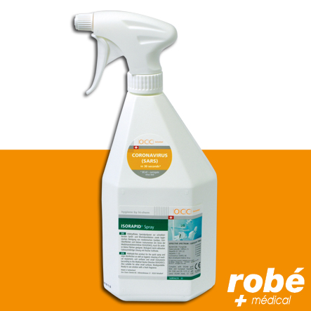 Spray désinfectant Isorapid - Flacon de 1L, 2L et 5L