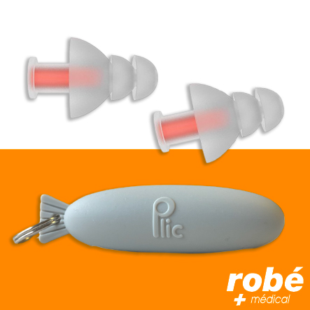 Bouchon d'oreilles antibruit avec filtre Plic audio - Spécial bricolage - Réutilisable