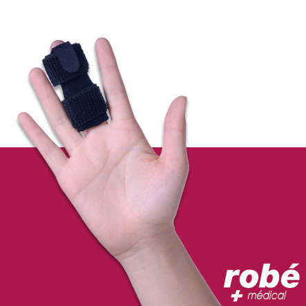Attelle pour doigt avec renfort d'immobilisation