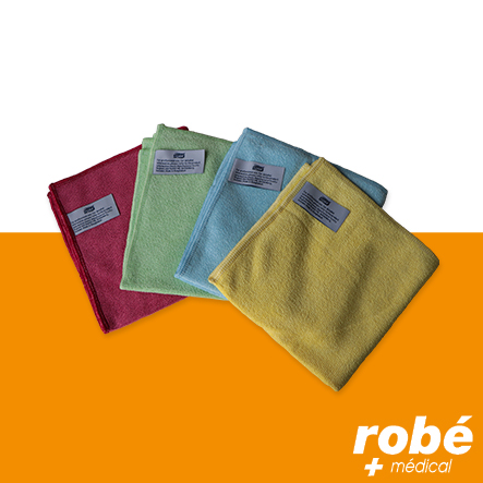 Chiffon de nettoyage en microfibre lavable Tork - 30,5 x 30,5 cm - Paquet de 6