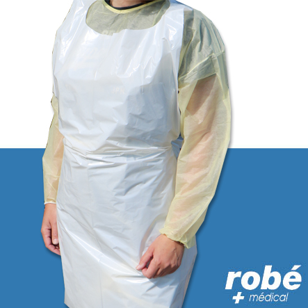 Tabliers de protection en polyéthylène - 7,5gr - Sachet de 100