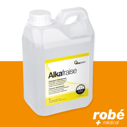 Détergent désinfectant Alkafraise pour instruments rotatifs - Bidon de 2L
