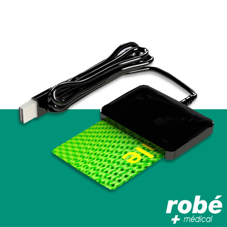 Lecteur de carte monofente noir Ssc-Tiny - Sensyl