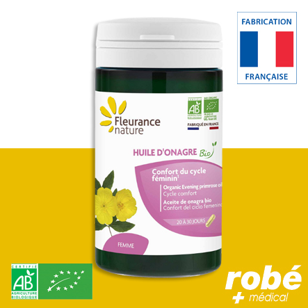 Huile d'onagre 500g - Boîte de 60 gélules - Fleurance Nature