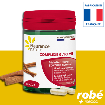 Glycémie - Cannelle et Chrome - Boîte de 30 gélules - Fleurance Nature