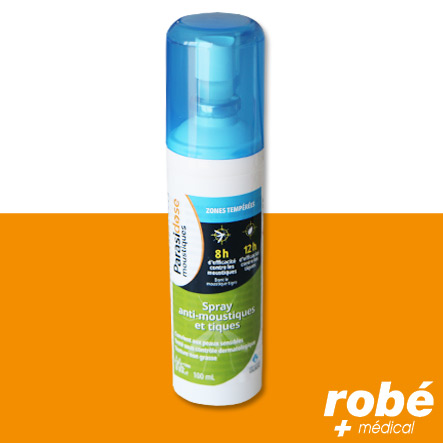 Spray anti-moustique et tiques zones tempérées Parasidose - 100ml