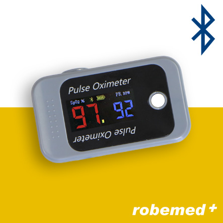 Oxymètre de pouls digital avec écran LCD avec Bluetooth - Robemed