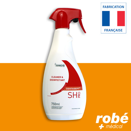 Spray mousseur nettoyant désinfectant Dentasept SH Pro - 750ml