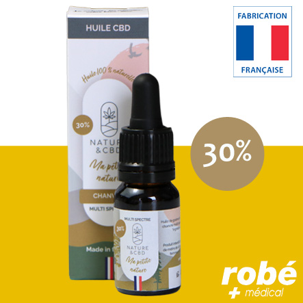 Huile de chanvre au Cbd 30% - Flacon pipette de 10ml - Nature & Cbd