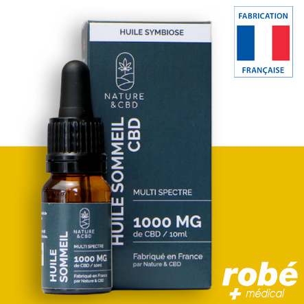 Huile Symbiose ciblée Sommeil au Cbd 10% - 1000mg de cannabidiol - Flacon de 10ml