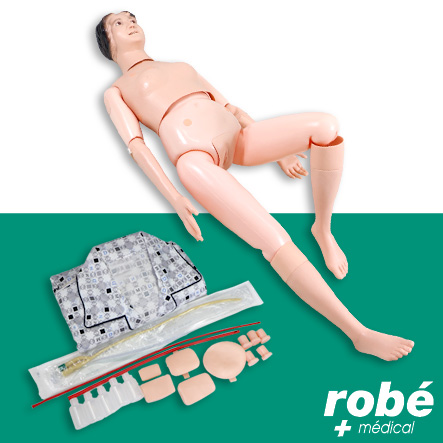 Mannequin multifonctionnel et complet d'entrainement - Apprentissage des soins