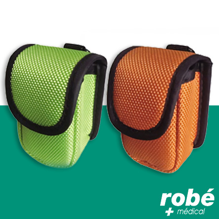 Pochette de rangement pour oxymètre de pouls - Coloris Vert ou Orange