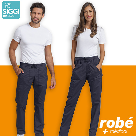 Pantalon Cruz unisex - Coloris gris - Siggi Group - Fabriqué en Italie