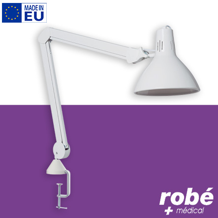 Lampe d'examen Led 7.5W - avec étau pour fixation au mobilier - Coloris Blanc - Mimsal LS