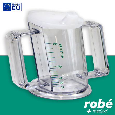 Gobelet ergonomique gradué - 23cl - Sans Bpa - Transparent - Handycup®
