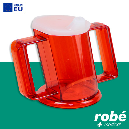 Gobelet ergonomique 23cl - Rouge - Handycup®