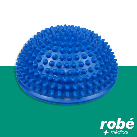 Demi-balle d'équilibre - avec picots sensoriels - Diamètre 18cm