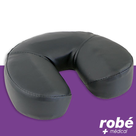 Coussin de têtière ajustable en forme de U pour table de massage