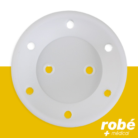 Pessaire en forme de bol perforé avec soutien - De 55 à 80 mm - Silicone médical - Robemed