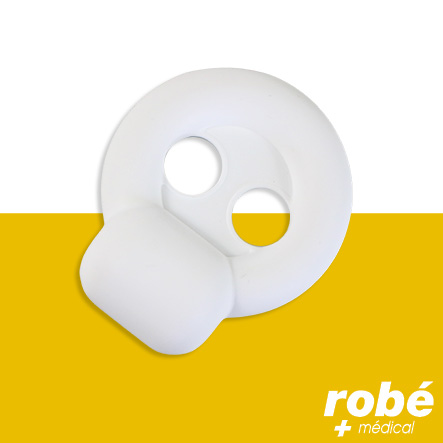 Pessaire urétral anneau avec bouton et soutien - De 45 à 89 mm - Silicone médical - Robemed