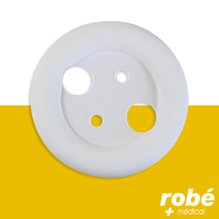 Pessaire gynécologique en forme d'anneau avec soutien - De 45 à 102 mm - Silicone médical - Robemed