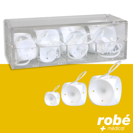 Set d'essayage de 8 pessaires en forme de cube - Silicone médical - 25 à 56mm - Robemed