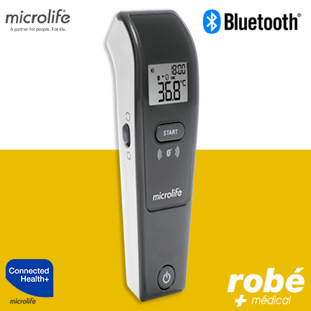 Thermomètre frontal connecté - Sans contact - avec Bluetooth - NC 150 BT - Microlife