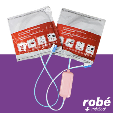 Électrodes pour défibrillateurs Rescue Sam - Adultes et enfants